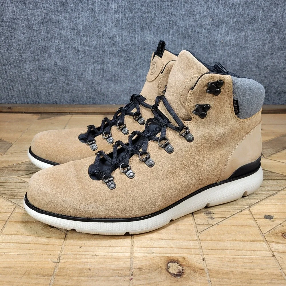 Cole Haan Zerogrand Omni Hiker Mens 11.5 Waterproof Hiking Boots Beige C35580